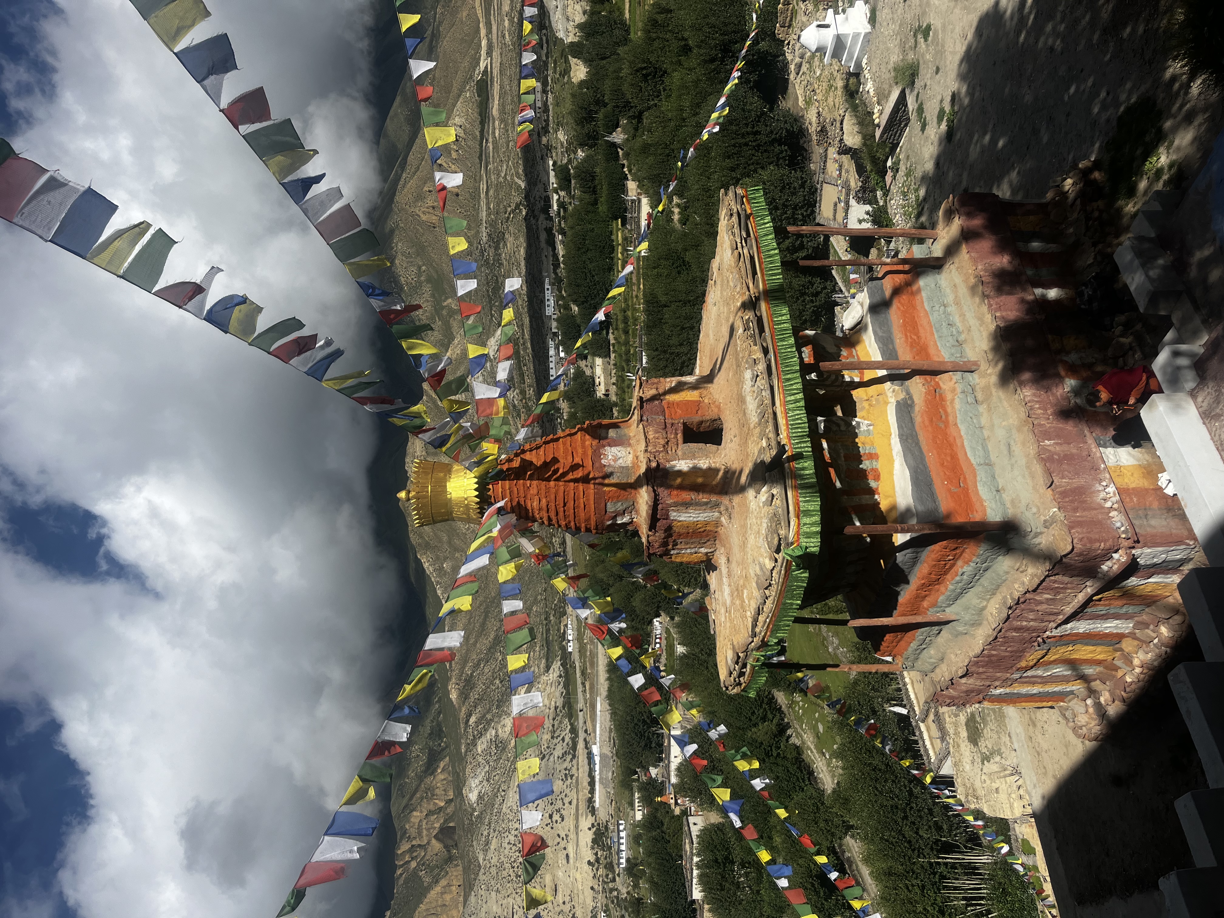 Stupa at the Ghiling Monastery