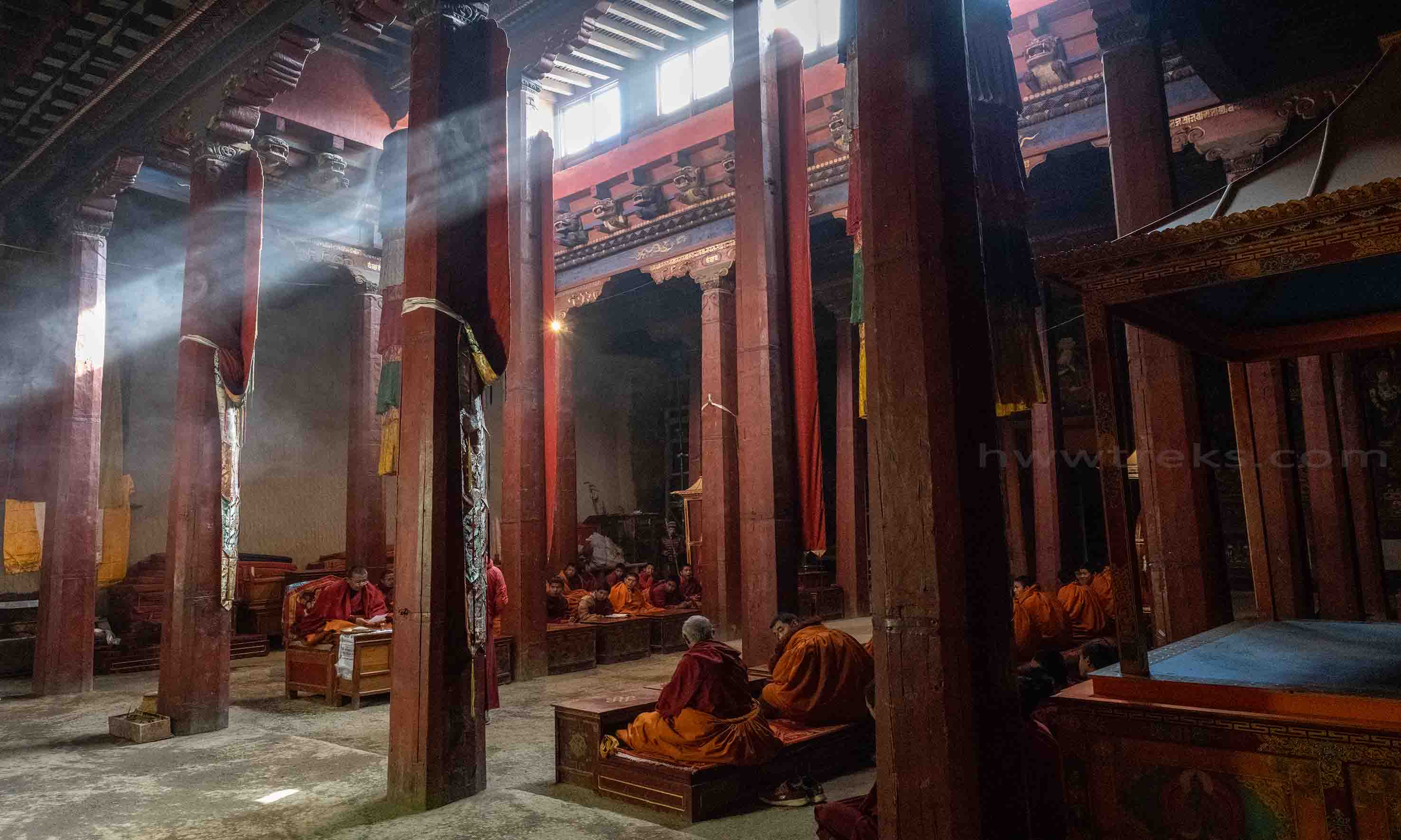Inside of the monastery